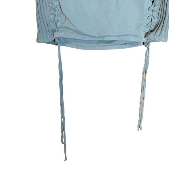 NWT! OU sky blue tie mini skirt - Picture 9 of 10